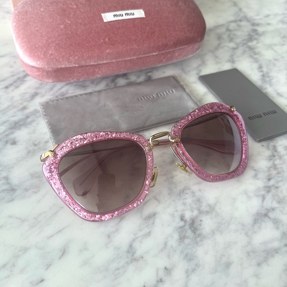Designer Miu Miu Pink Barbie Sunglasses